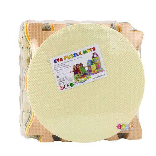 Puha Puzzle Oktatószőnyeg EVA Hab Állatok Barna 16 db.