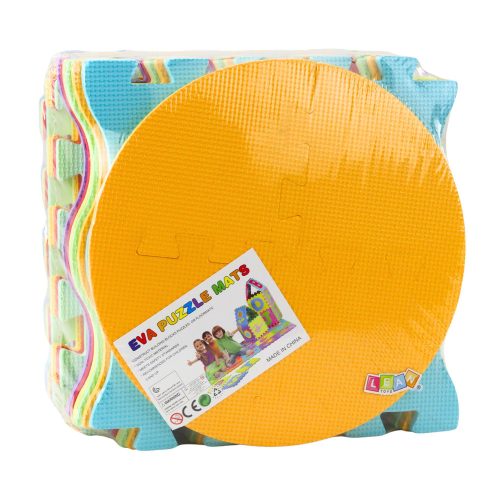 Puha Puzzle Mat Oktató EVA hab Gyümölcsök Édesség Színes 16 db.