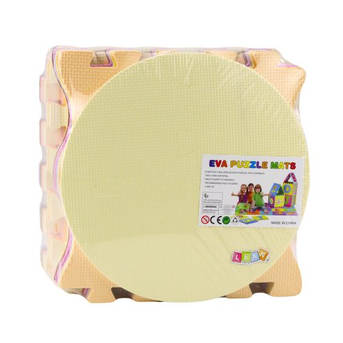 Puha Puzzle Oktatószőnyeg EVA Hab Gyümölcsök Édesség Pasztell 16 db.
