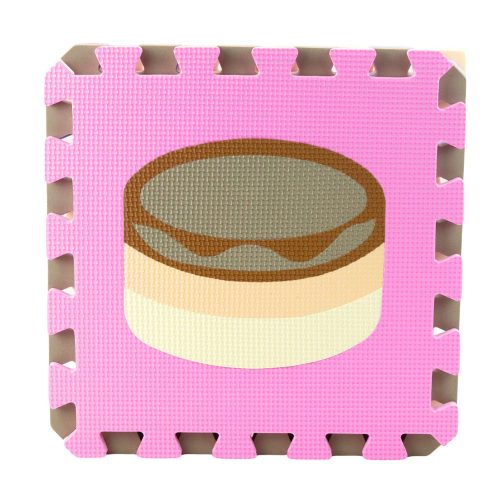 Puha Puzzle Oktatószőnyeg EVA Hab Pasztell Állatok 16 db.