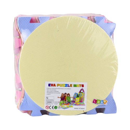 Puha Puzzle Oktatószőnyeg EVA Hab Pasztell Állatok 16 db.