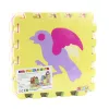 Puha Puzzle Oktatószőnyeg Állatok EVA hab Színes 9 db.