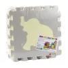 Puha Puzzle Oktatószőnyeg Állatok EVA hab Bézs Szürke 9 db.