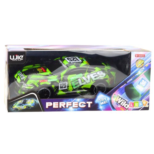 Sportautó távirányítós távirányító Hang zöld