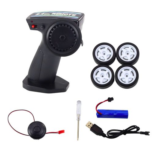 RC távirányítós sportautó türkiz megvilágított drift karosszériával