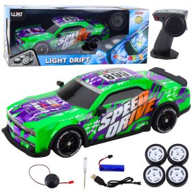 RC távirányító Sportautó Világító Drift Body Green