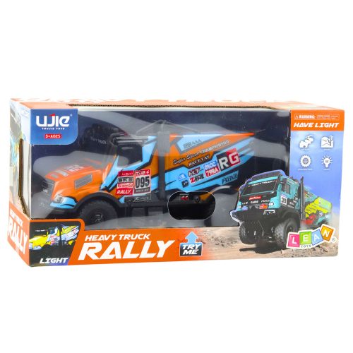 RC Truck távirányítós autó narancssárga megvilágított karosszériával