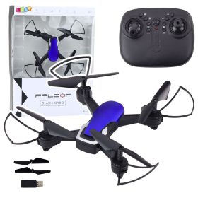   Drone hattengelyes giroszkóp LED lámpák 360°-ban forgó kék