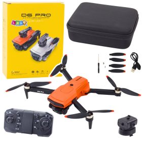 D6 PRO Drone Dual HD kamera LED narancssárga fényű