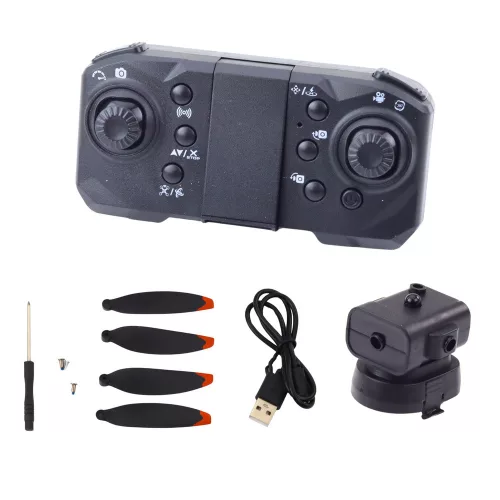 D6 PRO Drone Dual HD kamera LED narancssárga fényű
