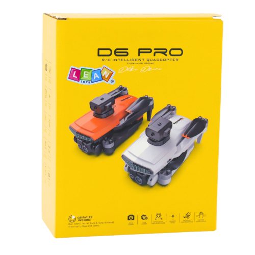 Drone D6 PRO kamera LED Lights App világosszürke