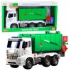 Large Garbage Truck Lifting Function 2 Bins Lights Sounds Green 1:10
