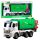 Large Garbage Truck Lifting Function 2 Bins Lights Sounds Green 1:10