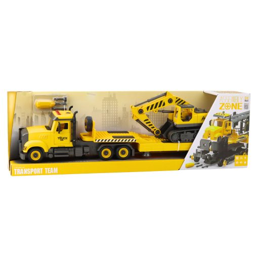 DIY vontató teherautó esztergáló lánctalpas kotrógép fények hangjai