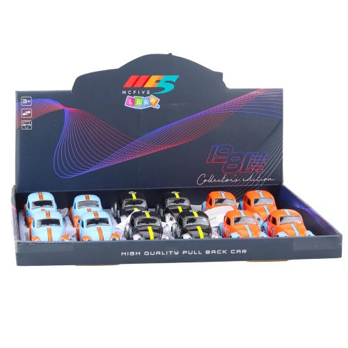 Klasszikus Bogár autó fém visszahúzható meghajtó nyitható ajtók keveréke