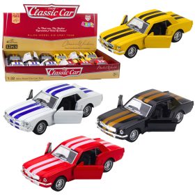   Klasszikus autó visszahúzható meghajtással, fém nyíló ajtókkal, 1:32 keverék