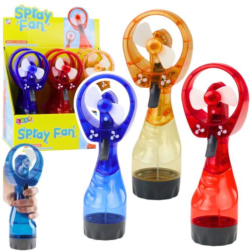 Hordozható ventilátor elemmel működő spray-keverékkel