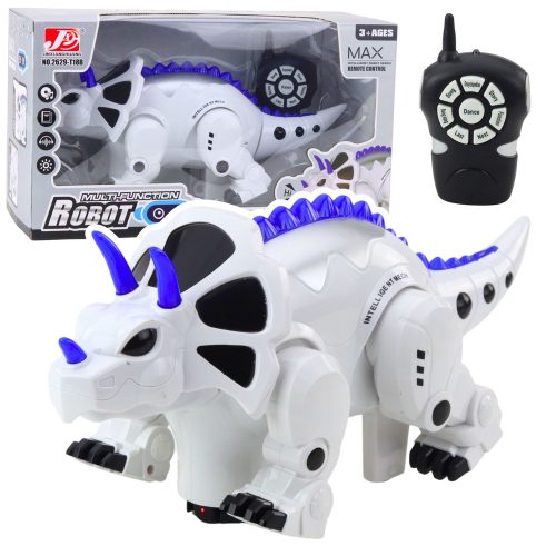 Intelligens távirányítós RC dinoszaurusz robot Triceratops