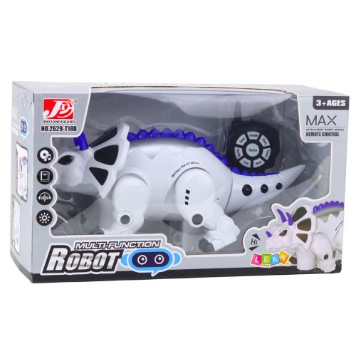 Intelligens távirányítós RC dinoszaurusz robot Triceratops