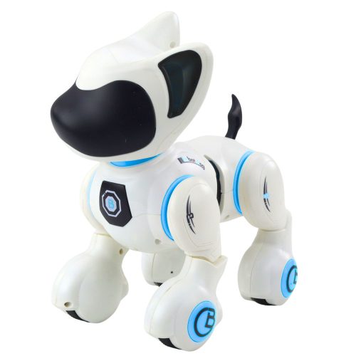 Interaktív Robot Dog Távirányító Fényhang Fehér Kék