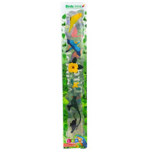 Mini figurák készlet Exotic Birds Hibiszkusz sárga 4-11cm 6db