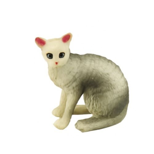 Minifigurák készlete Macskafajták Macskák Etetőtál 4-6cm 7db