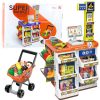 Shop Set Cash Register, Trolley, Scanner, Supermarket, Kids Shop