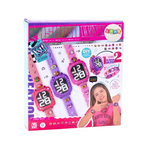 Barkács óra gyerekeknek Cserélhető állítható pántok Dekoratív gyöngyök