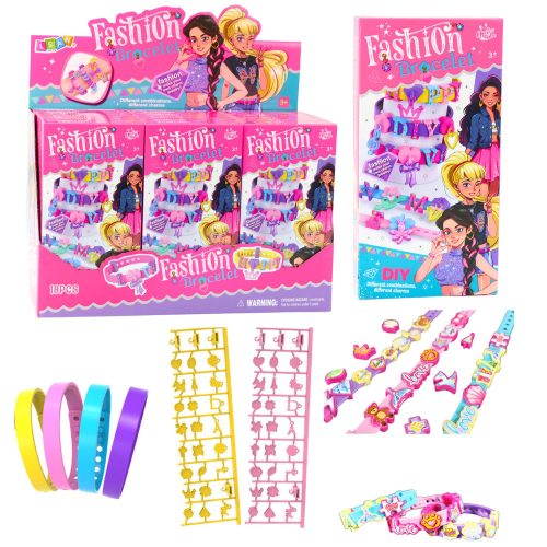 DIY karkötő készlet medálok betűmintás 4 állítható karkötő