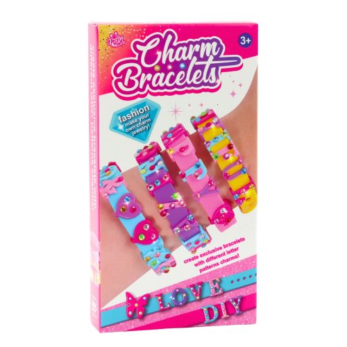 DIY karkötő szett Letter Charms 4 állítható karkötő