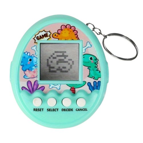 Tamagotchi Pet Egg elektronikus játék 168W1 kulcstartó türkiz haranggal