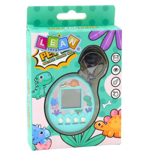 Tamagotchi Pet Egg elektronikus játék 168W1 kulcstartó türkiz haranggal
