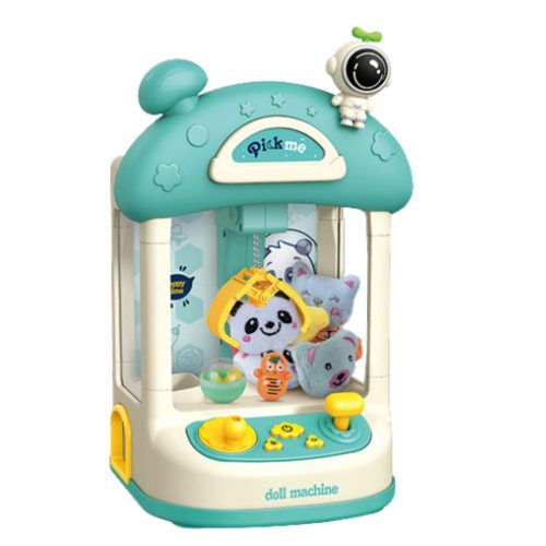 Kék plüss labdafogó gép gyerekeknek