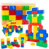Nagy építőkocka készlet zacskóban, színes, 28,5x9x9 cm, 20 db.