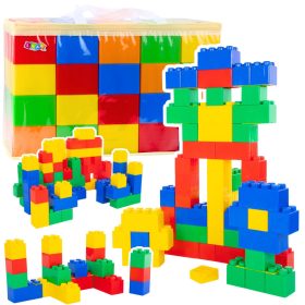   Nagy építőkocka készlet zacskóban, színes, 28,5x9x9 cm, 20 db.