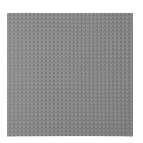 Építőlap építőkockákhoz Szürke 25,5 x 25,5 cm