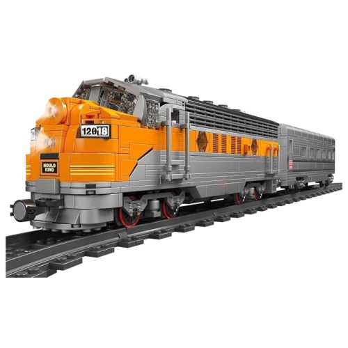 Építőelemek Szürke-sárga távirányítós vonat RC 1751 db.