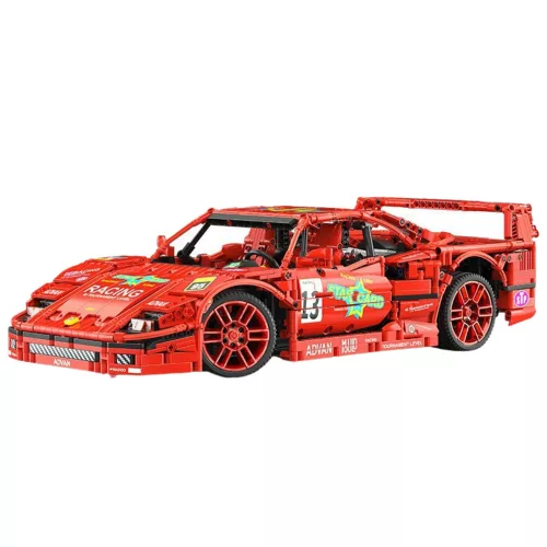 Építőtégla Sportautó Verseny Piros 1:10 2688 db.