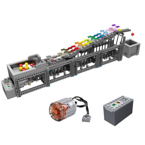Építőblokkok labdapálya villanymotorral 1038 db.