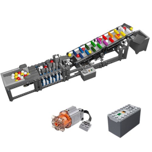 Építőelemek Labdapálya Villanymotorral 1281 db.