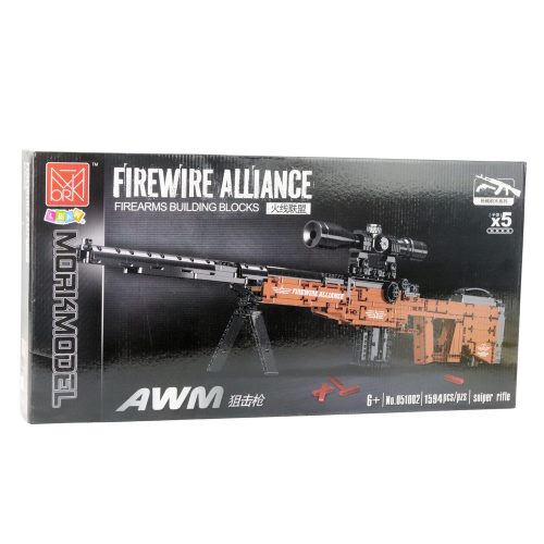 Építőelemek AWM mesterlövész puska lövészeti funkció 1594 db.