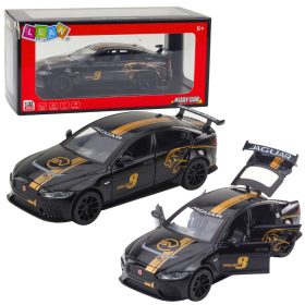   Sportautó fém visszahúzható meghajtó lámpái feketén hangzik 1:32