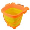 Összecsukható szilikon strandrák vödör narancs