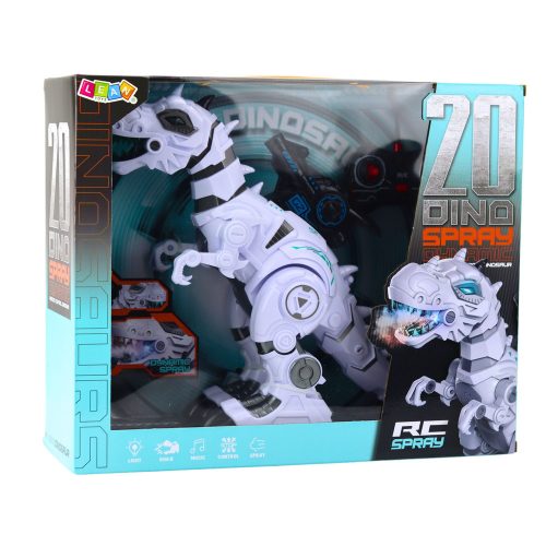 RC távirányítós robot dinoszaurusz füsteffektus fények hangjai