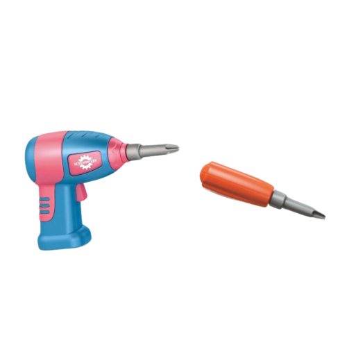 DIY csavarhúzó készlet bőrönd kirakós dinoszauruszok blokkok csavarhúzó 228 db.