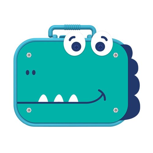 DIY csavarhúzó készlet bőrönd kirakós dinoszauruszok blokkok csavarhúzó 228 db.