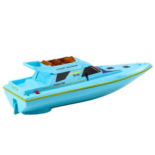 Csónak motorcsónak úszó jacht akkumulátorral működő kék