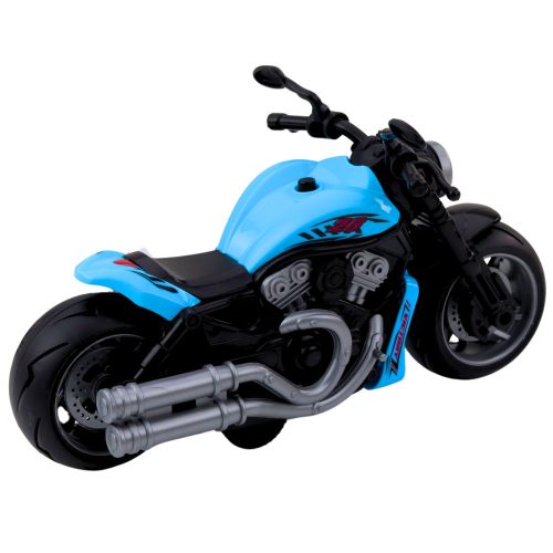 Akkumulátoros játékmotorkerékpár motor lámpái kéken hangzanak