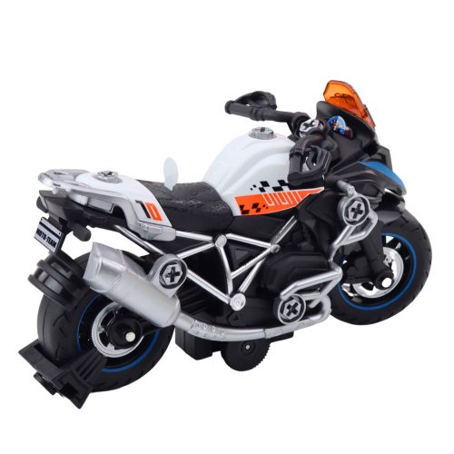 DIY versenykerékpár csavaró szétszerelő lámpák feketén hangzanak