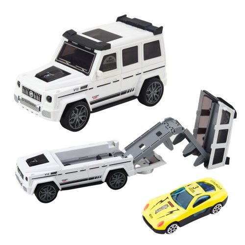 Off-Road Car Metal Rejtett Autó Fény Hang Fehér Kék